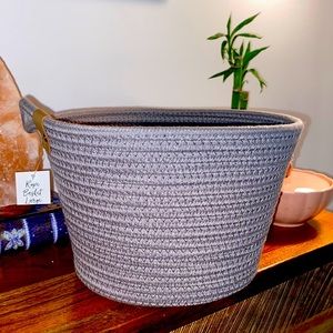 Boho Chic Rope Basket Organizer
